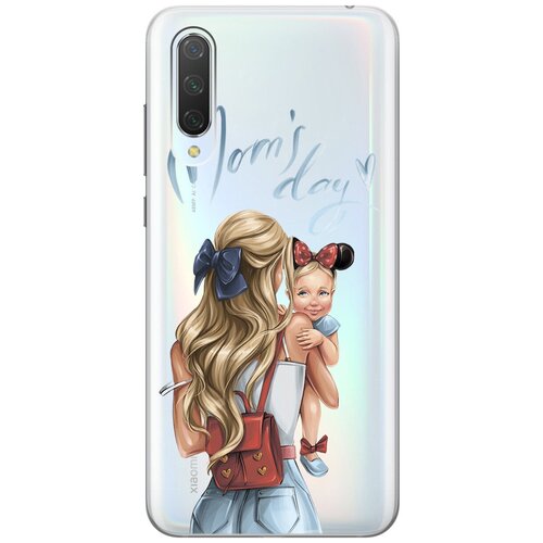 фото Чехол - накладка transparent 3d для xiaomi mi 9 lite / cc9 с принтом "mom's day" re:pa