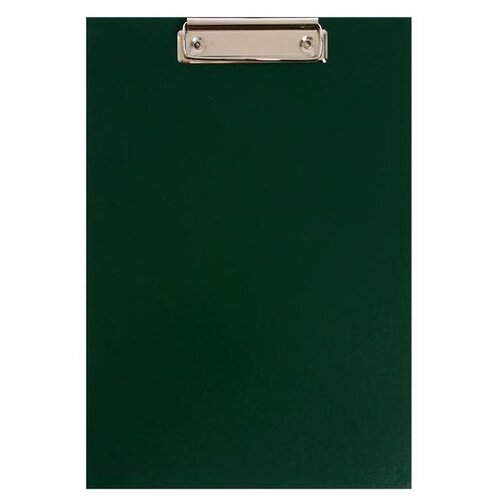Планшет с зажимом А4, 2 мм, прочный, картон/бумвинил, зеленый (клипборд) calligrata планшет с зажимом а4 2 мм calligrata прочный картон бумвинил черный клипборд