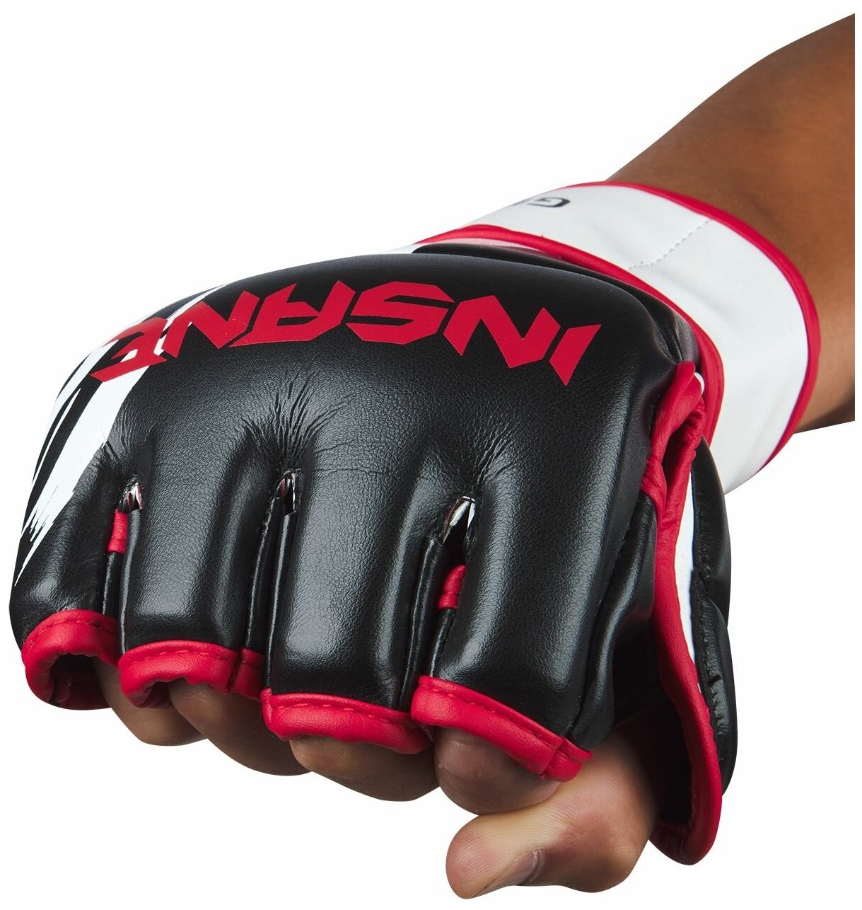 Перчатки для MMA FALCON GEL, ПУ, черный, S - фотография № 9