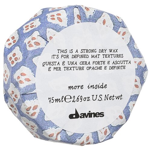 Davines Сухой воск More Inside Strong Dry, сильная фиксация, 75 мл, 75 г