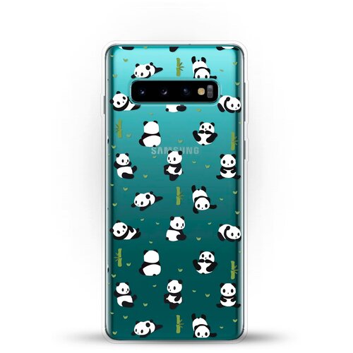 фото Силиконовый чехол панды на samsung galaxy s10 andy & paul