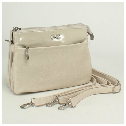 фото Сумка женская искусственная кожа gt-62592-l 121-104, 3отд, плечевой ремень, бежевый sale 234645 gilda tohetti