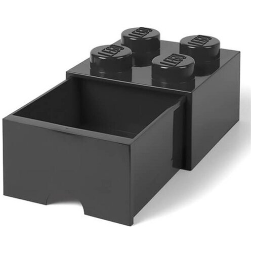 Ящик для хранения 4 выдвижной LEGO черный