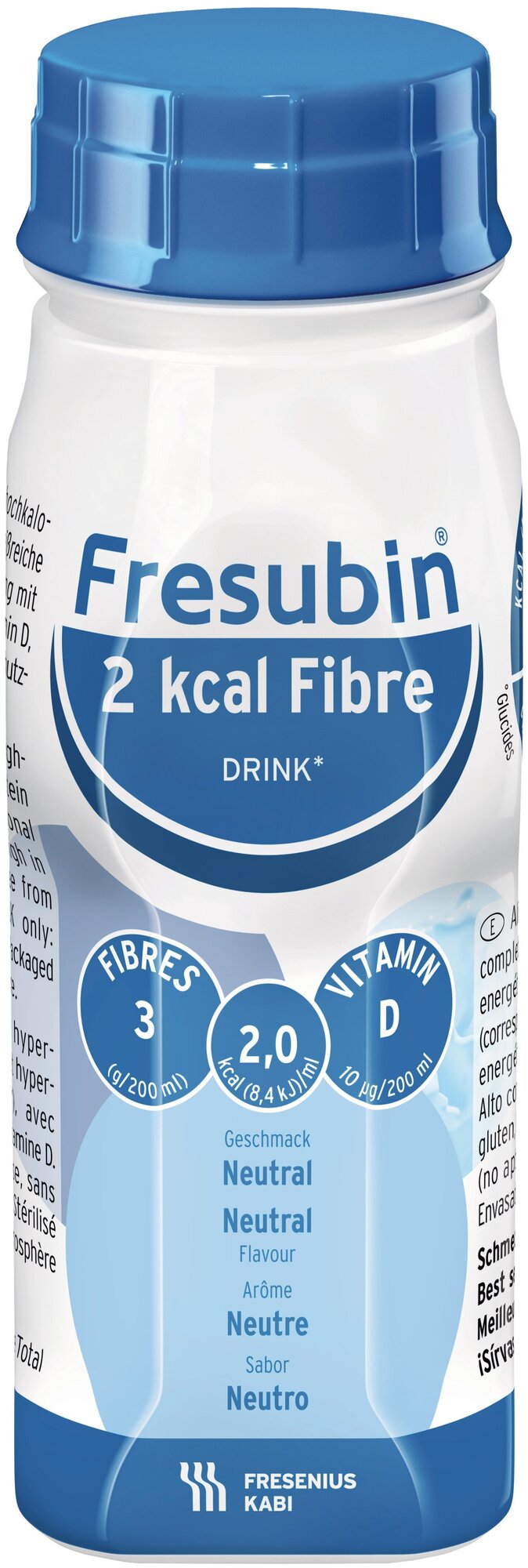 FRESENIUS KABI Фрезубин напиток 2 ккал с пищевыми волокнами, готовое к употреблению, 200 мл, нейтральный