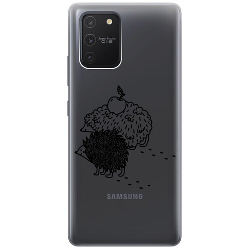 Чехол - накладка Transparent 3D для Samsung Galaxy S10 Lite с принтом Funny hedgehogs чехол накладка transparent 3d для xiaomi mi 11 lite 4g с принтом funny hedgehogs