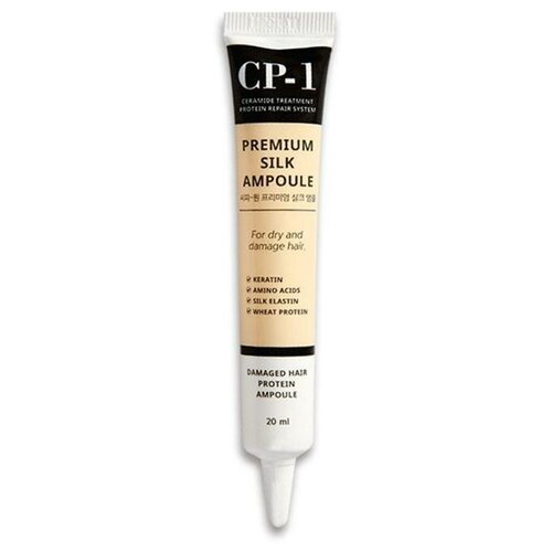 фото Сыворотка для волос esthetic house cp-1 premium silk ampoule, протеины шелка, 20 мл