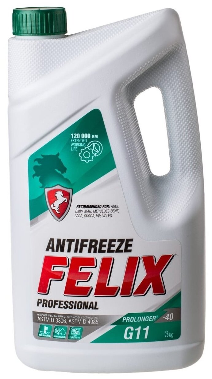 Felix Антифриз PROLONGER-40 G-11 /3кг/ зеленый 430206327 .