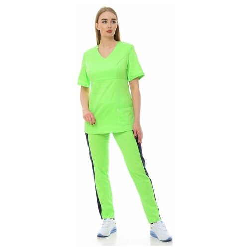 фото Костюм медицинский женский "лиза" 119.3.5 (44/ярко-зеленый/стрейч мед) medicalwear