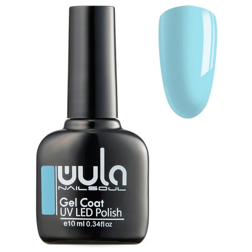 WULA гель-лак для ногтей Gel Coat, 10 мл, 42 г, 392 пастельно-голубой голографическое гель лаковое покрытие wula nailsoul holographic gel coat 10 мл