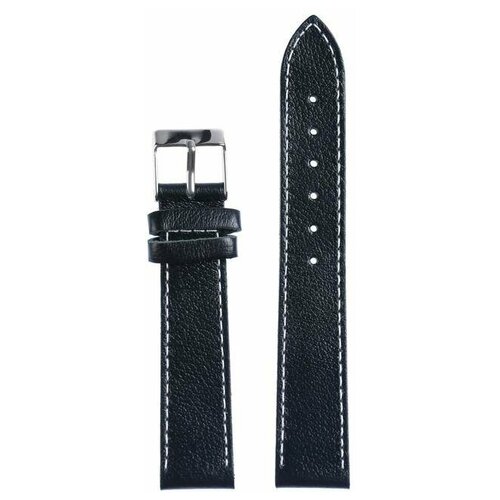 фото Ardi ремешок для часов, мужской, 18 мм, натуральная кожа, чёрный