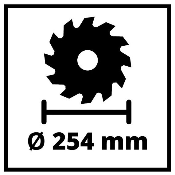 Пила торцовочная с площадкой Einhell Tc-ts 254 eco, 2050Вт, 254x30 мм 4340505 . - фотография № 11