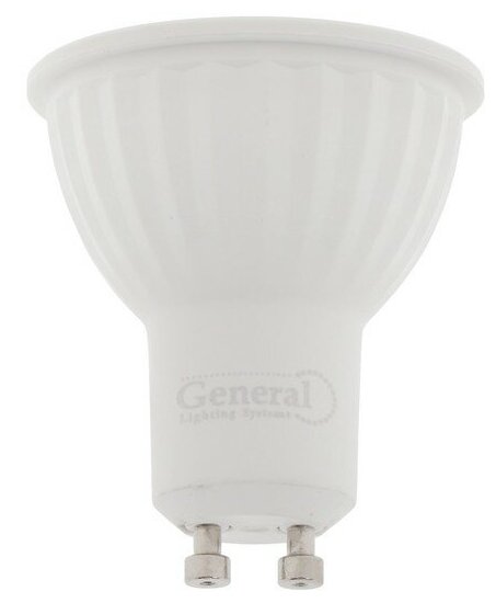 GENERAL Лампа светодиодная GENERAL GLDEN, MR16, GU10, 10 Вт, 230 В, 4500 К, 630 Лм