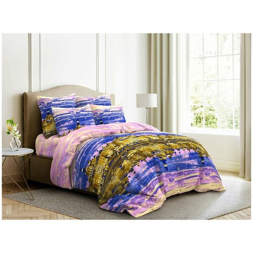 фото Постельное белье moriarty цвет: синий (семейное) ночь нежна