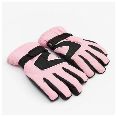 Перчатки Minaku, размер 16, черный, розовый