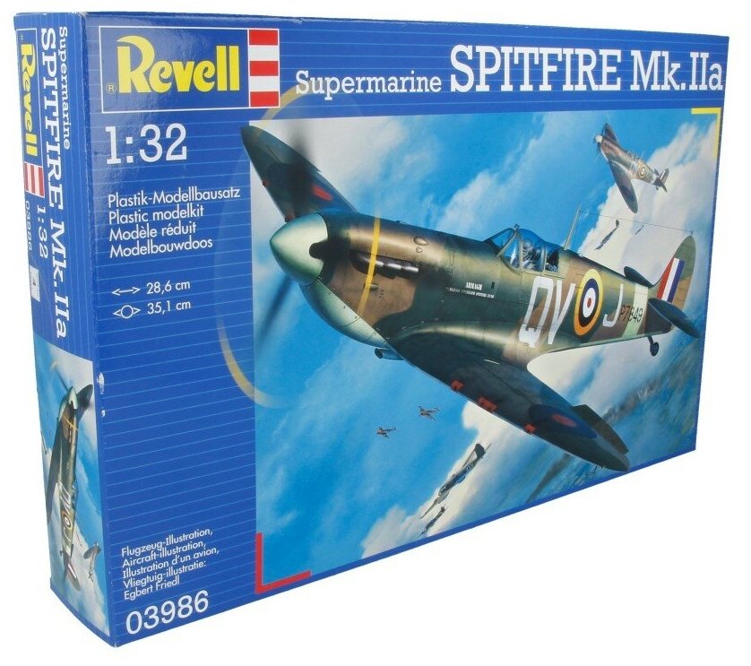 Revell 03986 Модель сборная Самолет Истребитель Спитфайэр Mk II 1/32