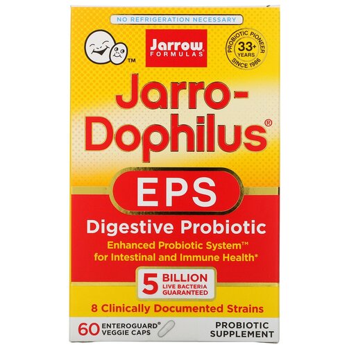 Jarrow Formulas Jarro-Dophilus EPS вег. капс., 5 млрд КОЕ, 100 г, 60 шт.