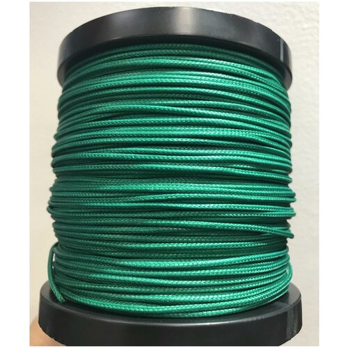 Капроновый шнур, яркий, сверхпрочный Dyneema, зеленый 2.0 мм, на разрыв 200 кг длина 30 метров.