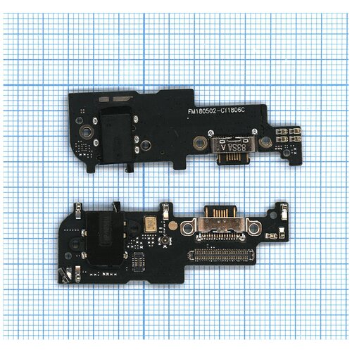 Плата разъема питания с аудио разъемом и микрофоном для Meizu 15