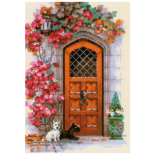 фото Набор для вышивания риолис "дверь в шотландию",21x30см