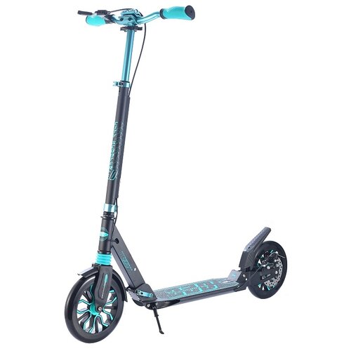 Самокат Sportsbaby Городской самокат Sportsbaby City Scooter MS-230D черно-бирюзовый самокат sportsbaby городской самокат sportsbaby city scooter disk brake ms 107 черно красный