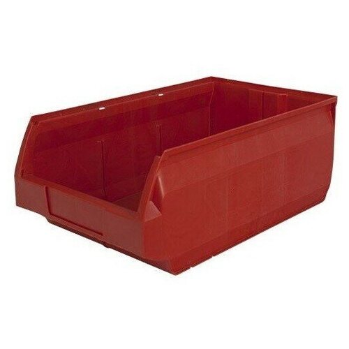 фото Ящик пластиковый тара ру для хранения, 50 х 31 х 20 см, 2 шт, красный элластик-пласт