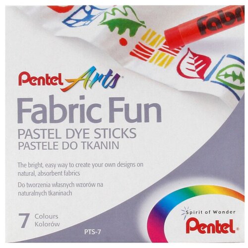 Pentel Пастель для ткани FabricFun Pastels 7 цв. PTS2-7