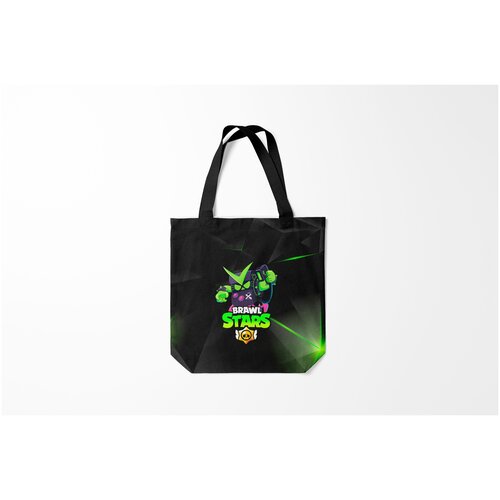 фото Сумка-шоппер / 40х40 см / геймерам / brawl stars virus 8 bit burnettie