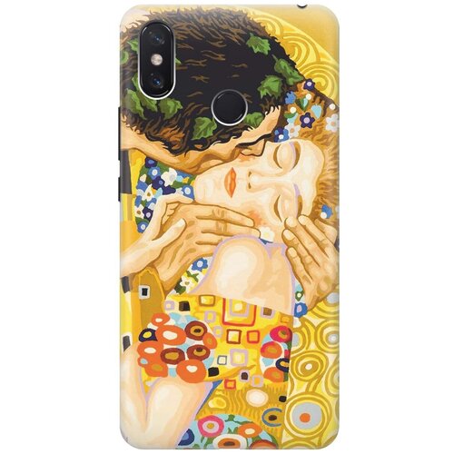 фото Gosso ультратонкий силиконовый чехол-накладка для xiaomi mi max 3 с принтом "поцелуй"