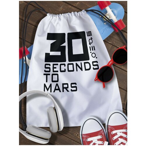 Мешок для сменной обуви 30 seconds to Mars - 2 мешок для сменной обуви 30 seconds to mars 3