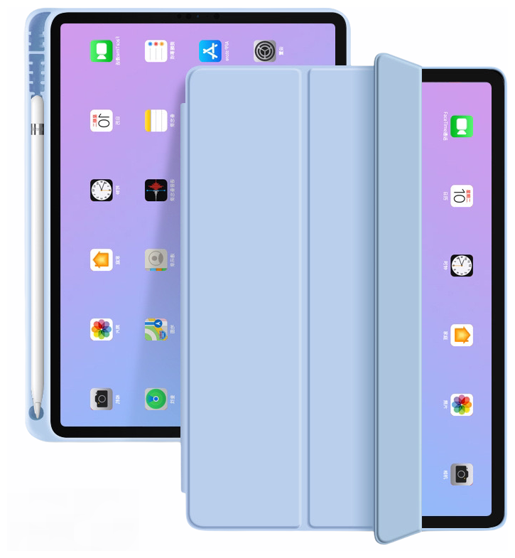 Чехол-обложка MyPads для iPad Air 4 (2020) 10.9 / Air 5 (2022) 10.9 (MM9 / MME) тонкий умный кожаный на пластиковой основе с трансформацией в подст.