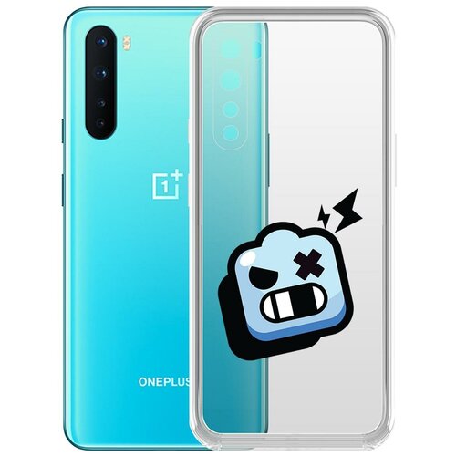 фото Чехол-накладка clear case brawl stars-роборубка для oneplus nord krutoff group