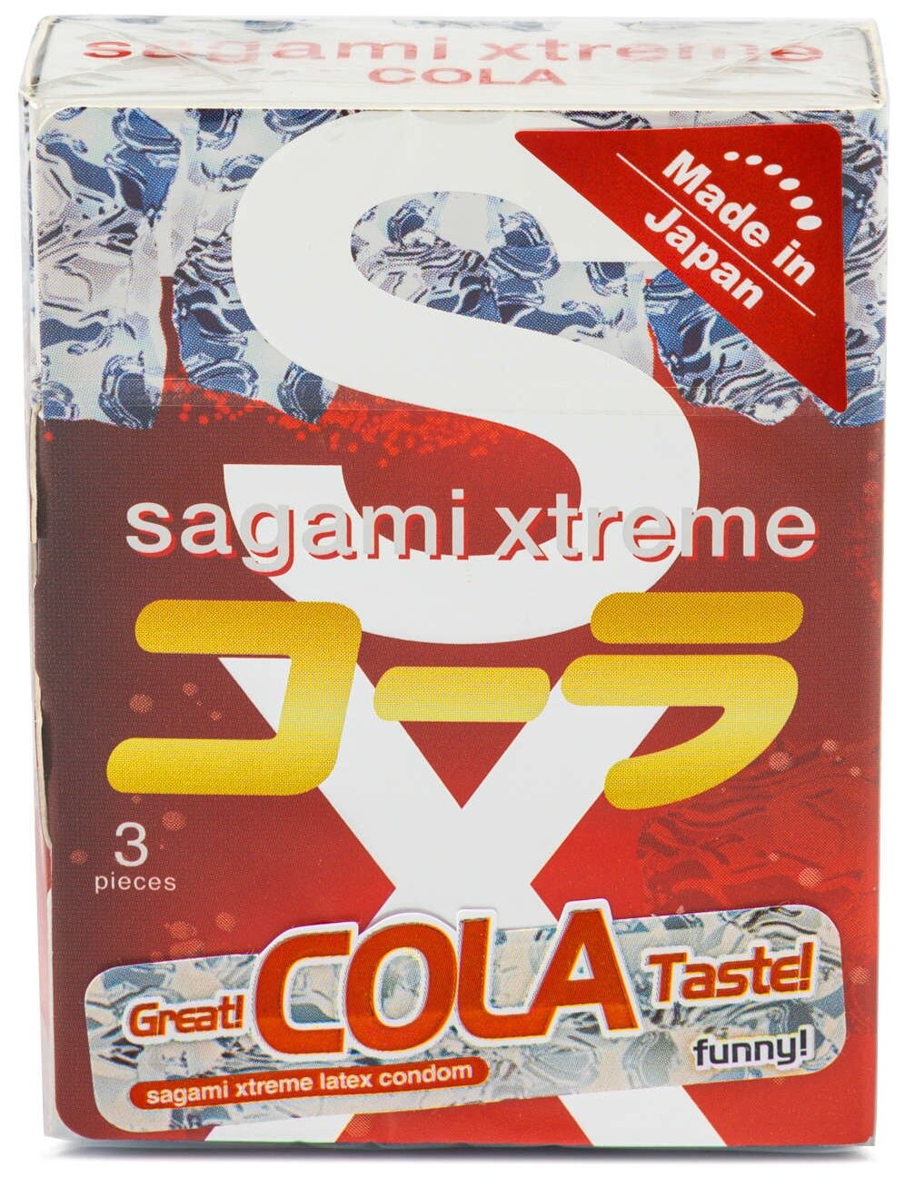 151 Sagami Xtreme Cola, 3 шт. Презервативы ультратонкие со вкусом колы. Упаковка по 3 шт.