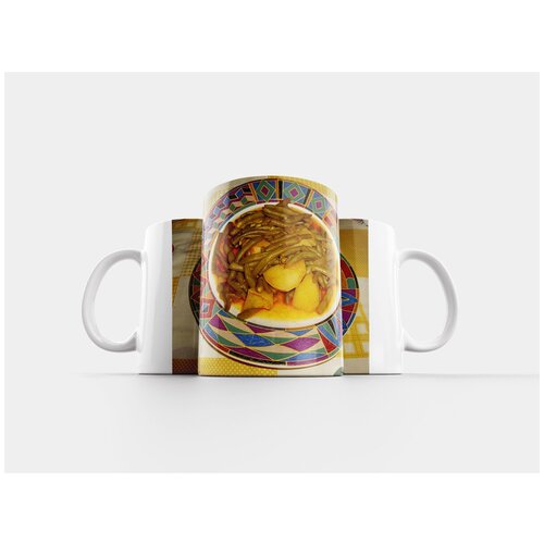 фото Кружка "стручковая фасоль, отварной картофель, греческая кухня" 320 мл lotsprints