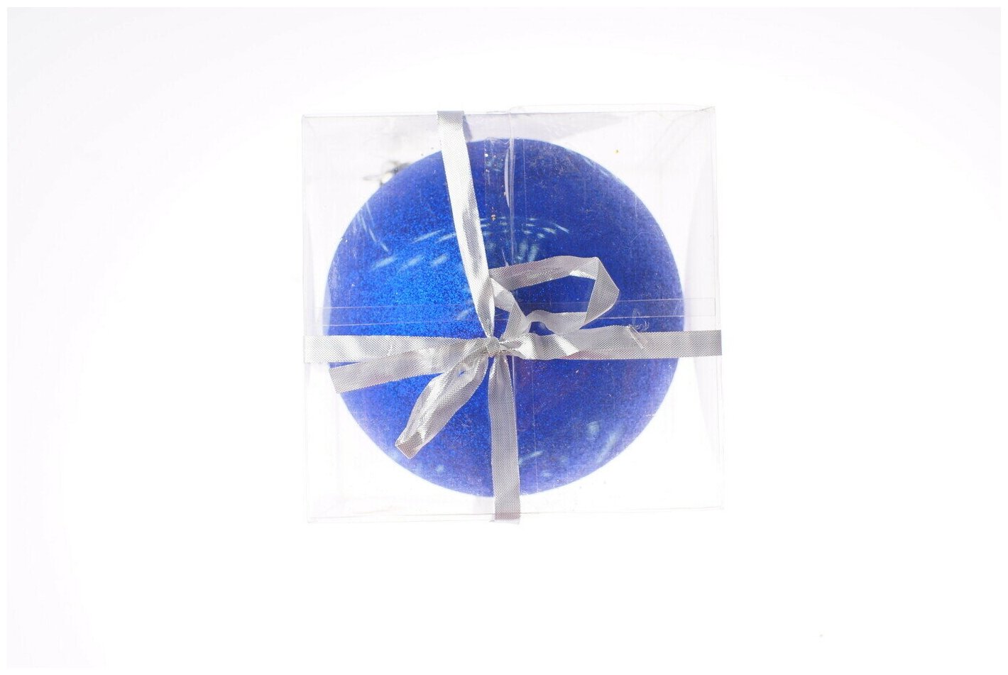 Рождественский шар 15 см цвет синий China Dans артикул 150GV01-01B7