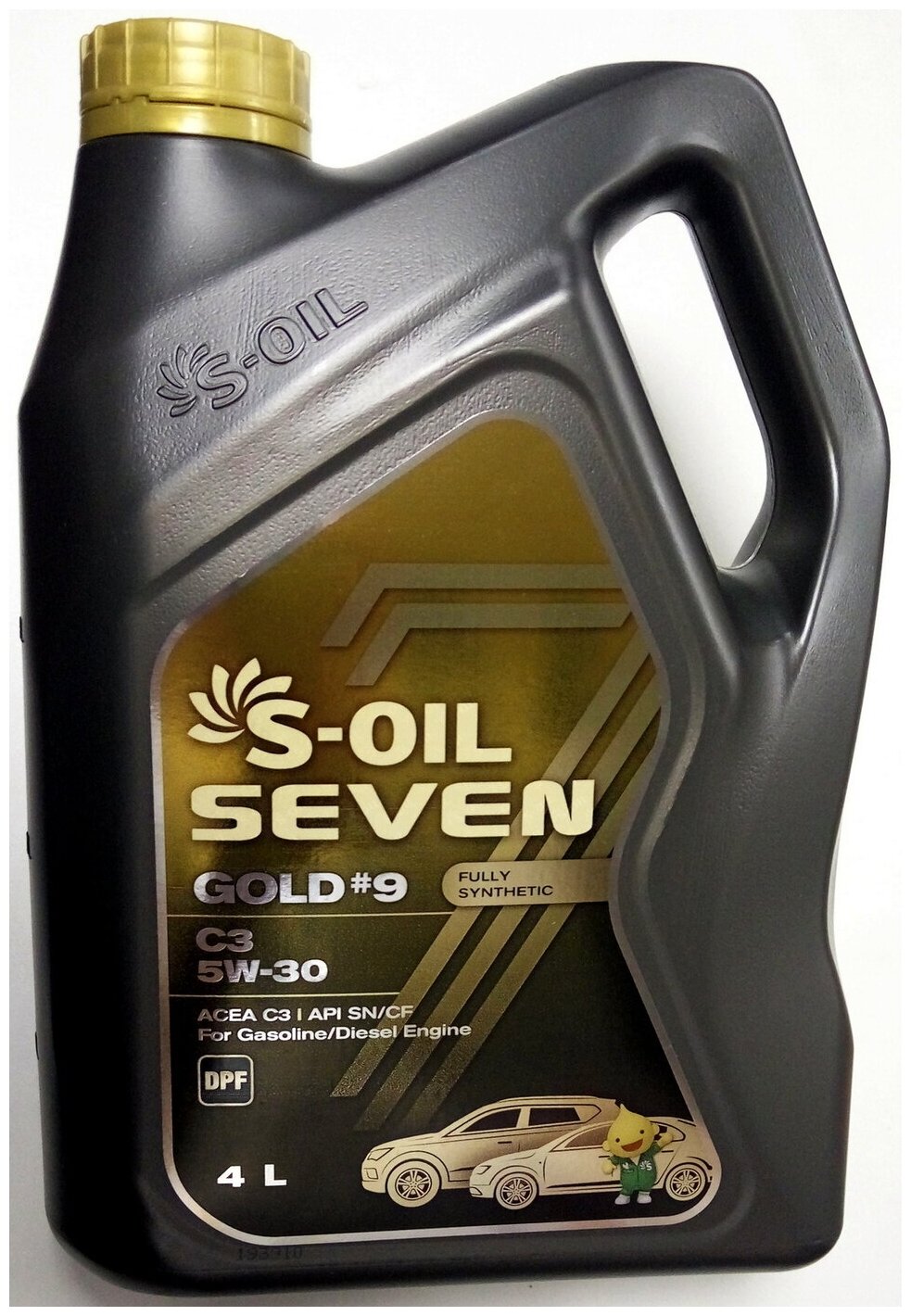 Синтетическое моторное масло S-OIL SEVEN GOLD#9 C3 5W-30, 4 л