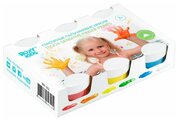 ROXY-KIDS сенсорные пальчиковые краски от 3-х лет, набор 6 цветов по 60 мл. + обучающая брошюра