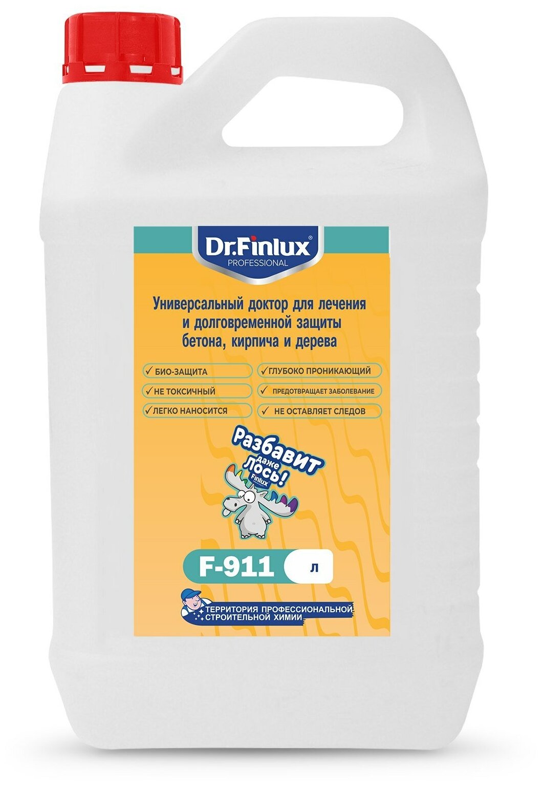 Dr.Finlux F-911. Универсальный доктор для лечения и долговременной защиты бетона кирпича и дерева. 5кг.