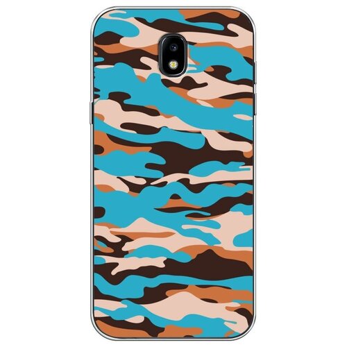 фото Силиконовый чехол "ярко-синий камуфляж" на samsung galaxy j5 2017 / самсунг галакси джей 5 2017 case place