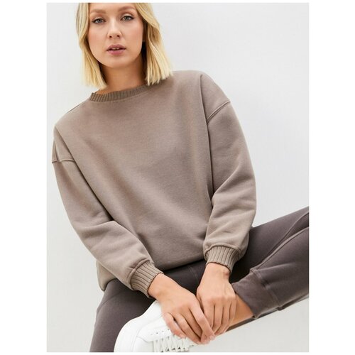 фото Толстовка кофейного оттенка incity, цвет серо-бежевый, размер l