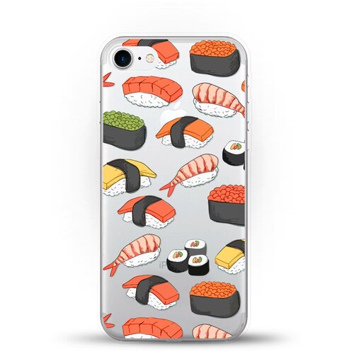 Силиконовый чехол Суши на Apple iPhone 8