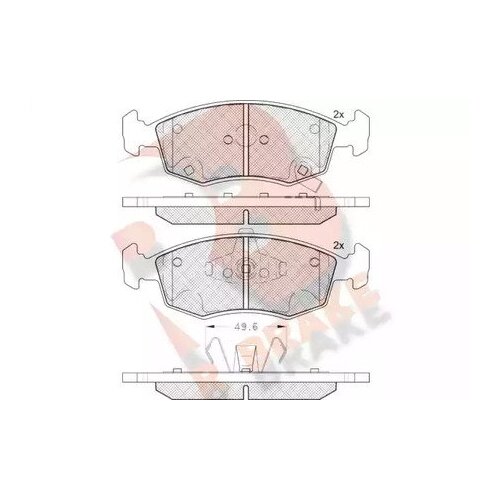 Дисковые Тормозные Колодки R Brake R BRAKE арт. RB2225