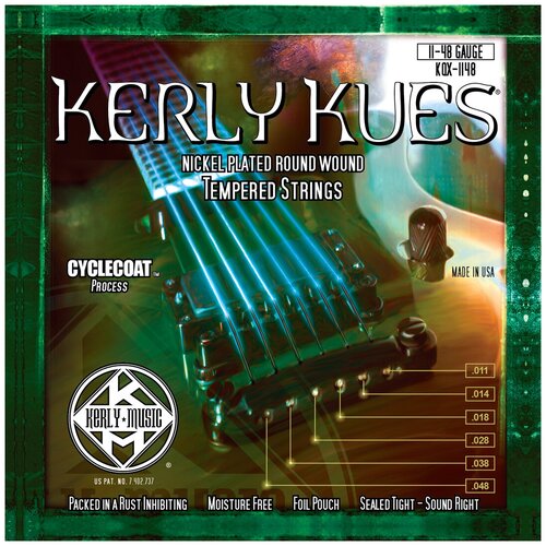 Kerly Kqx-1148 Kues Nickel Plated Steel Tempered струны для электрогитары