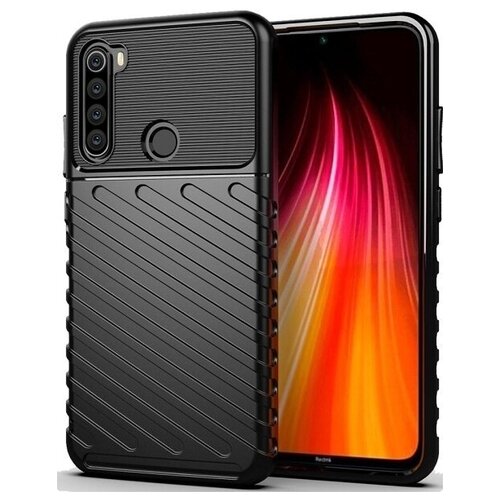 фото Чехол carbon для xiaomi redmi note 8t серия оникс | синий