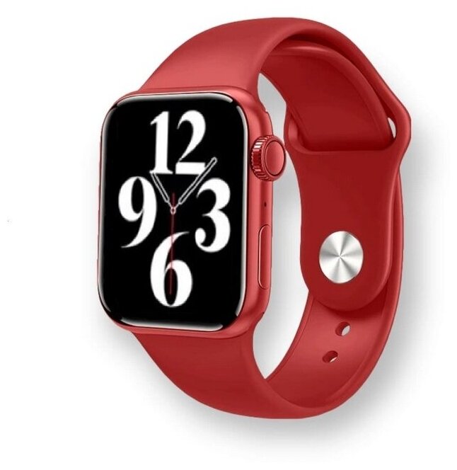 Умные часы Smart Watch M16 Plus, Смарт-часы для спорта, С измерением давления и кислорода в крови, С пульсометром, С шагомером, Красный