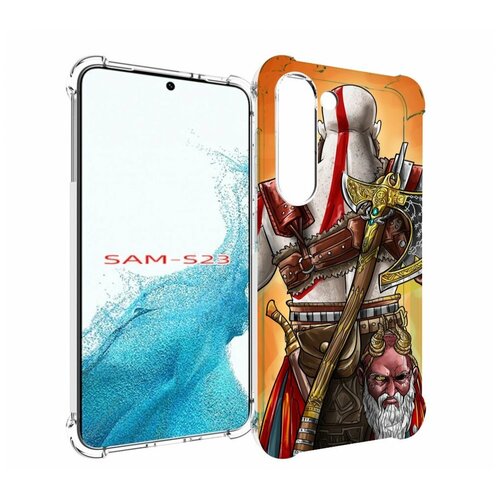 чехол mypads god of war для samsung galaxy a04 задняя панель накладка бампер Чехол MyPads God of War для Samsung Galaxy S23 задняя-панель-накладка-бампер