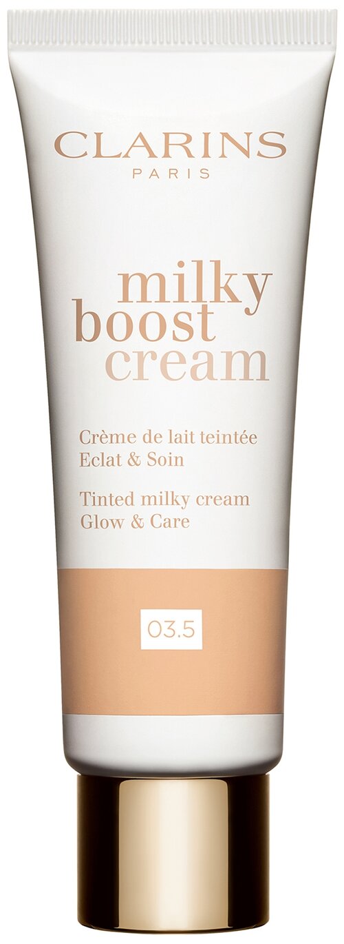 Clarins Тональный крем Milky Boost Cream Glow & Care, 45 мл/55 г, оттенок: 03.5