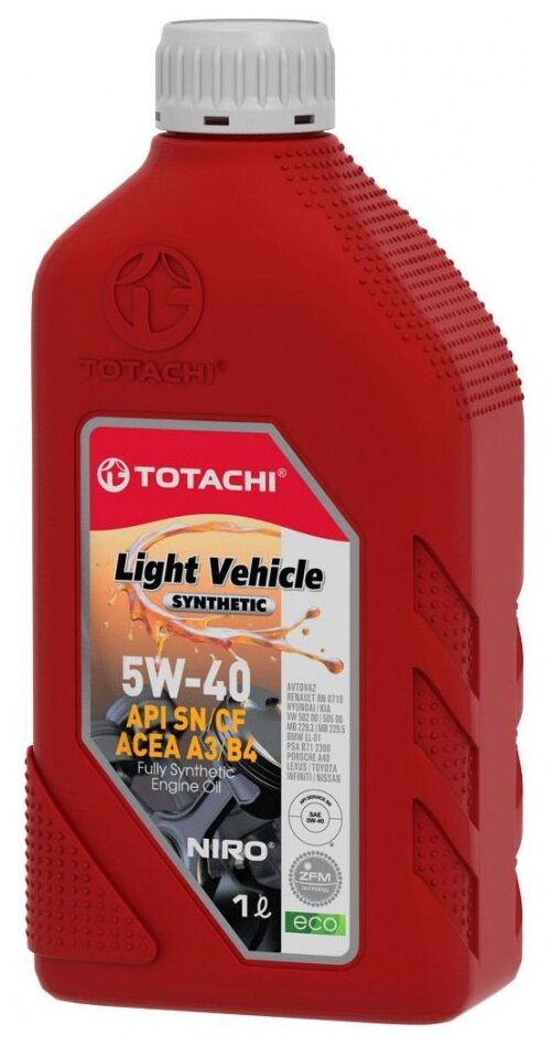 TOTACHI 4589904523533  . TOTACHI NIRO LV Synthetic SN/CF 5W-40 1 1