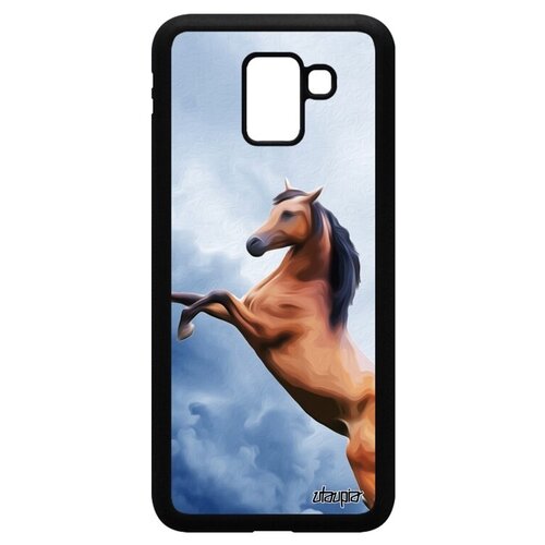 фото Защитный чехол на телефон // samsung galaxy j6 2018 // "лошадь" лощадка животные, utaupia, голубой
