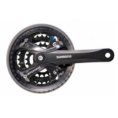 Система шатунов SHIMANO Acera M361 7/8ск,48/38/28, квадрат,170 мм (черная) система шатунов велосипедная 28 38 48т vinca длина шатуна 170мм под квадрат 9 16 сталь черный cw 05 black