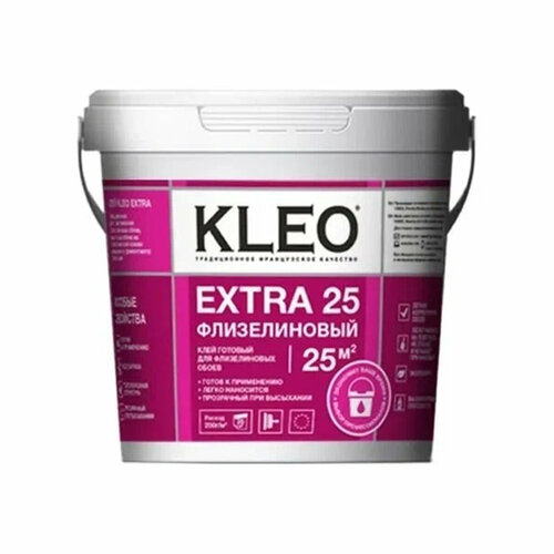 Клей для флизелиновых обоев Kleo Extra 25 готовый, 5 кг